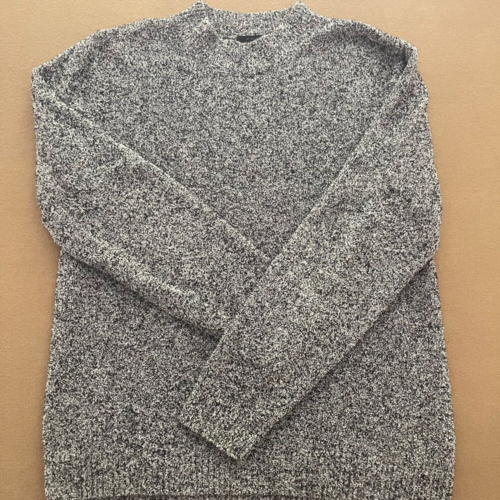 COS Gray Knit Patterned Sweater SIZE LARGE